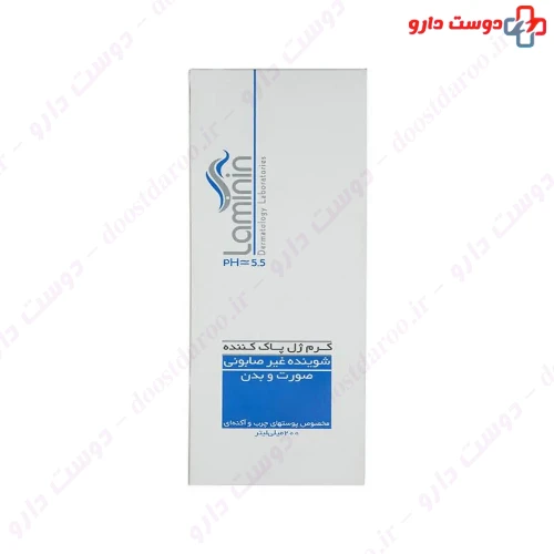 کرم ژل پاک کننده مناسب پوست های چرب 200 میلی لیتری لامینین