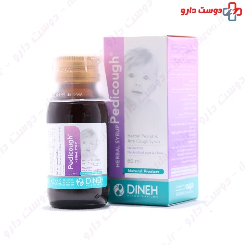شربت گیاهی پدی کاف 60 میلی لیتری دینه