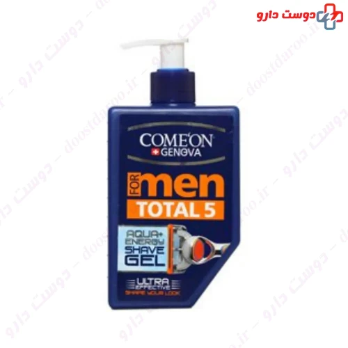 ژل اصلاح آقایان توتال 5 260 میلی لیتری کامان