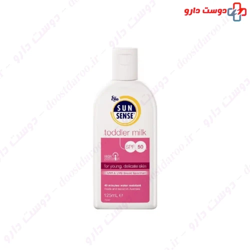 لوسیون ضدآفتاب سان سنس تادلر میلک SPF50 125 میلی لیتری ایگو