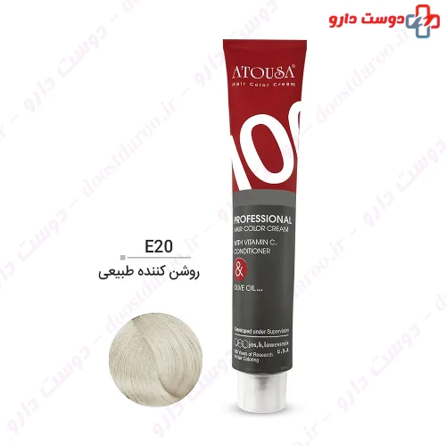 رنگ مو سری روشن کننده 100 میلی لیتری آتوسا