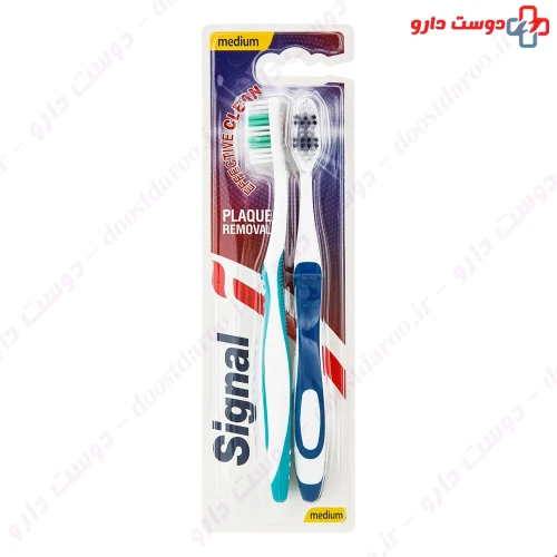 مسواک افکتیو کلین با برس متوسط 2 عددی سیگنال