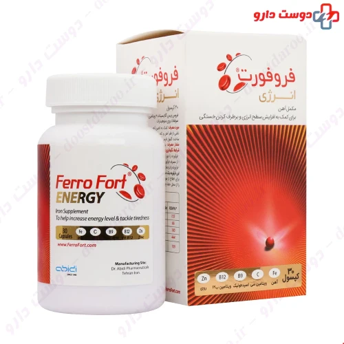کپسول فروفورت انرژی 30 عددی دکتر عبیدی
