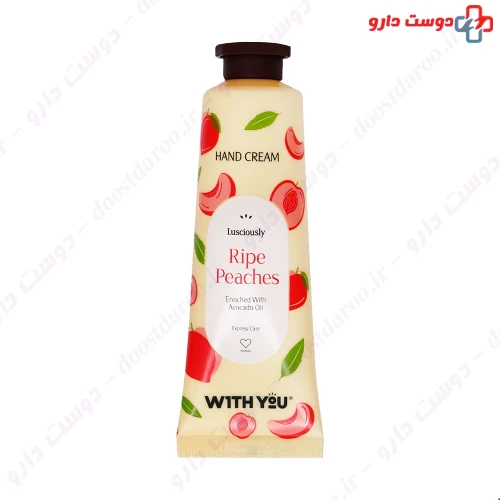 کرم مرطوب کننده دست حاوی عصاره هلو و روغن آووکادو 50 میلی لیتری ویت یو