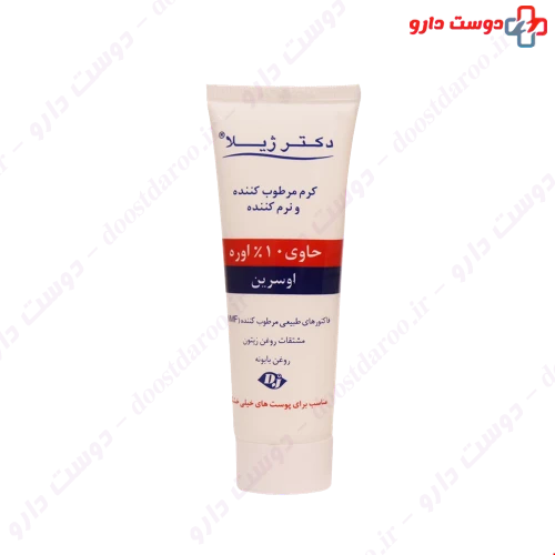 کرم مرطوب کننده و نرم کننده حاوی 10 درصد اوره 75 میلی گرمی دکتر ژیلا