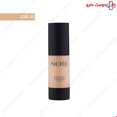 کرم پودر پمپی دتوکس spf 15 کد 10 35 میلی لیتری نوت
