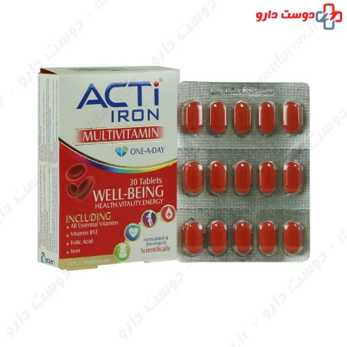 قرص اکتی آیرون 30 عددی ابیان دارو
