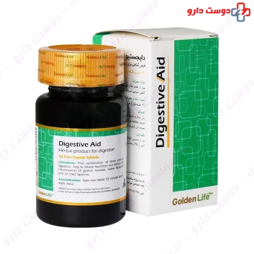 قرص دایجستیو اید 30 عددی گلدن لایف