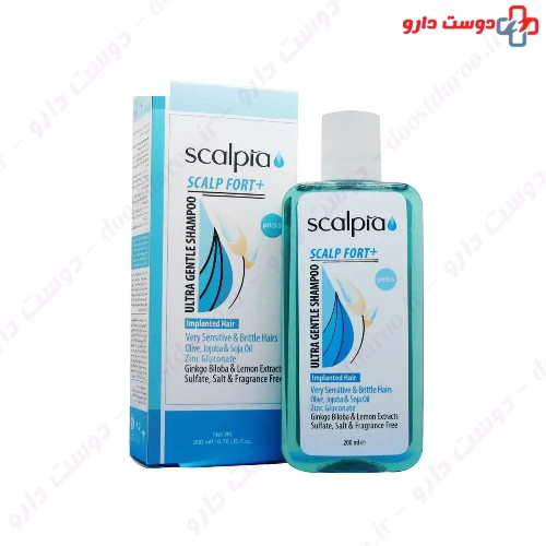 شامپو مناسب موهای کاشته شده و موهای بسیار حساس و شکننده 200 میلی لیتری اسکالپیا