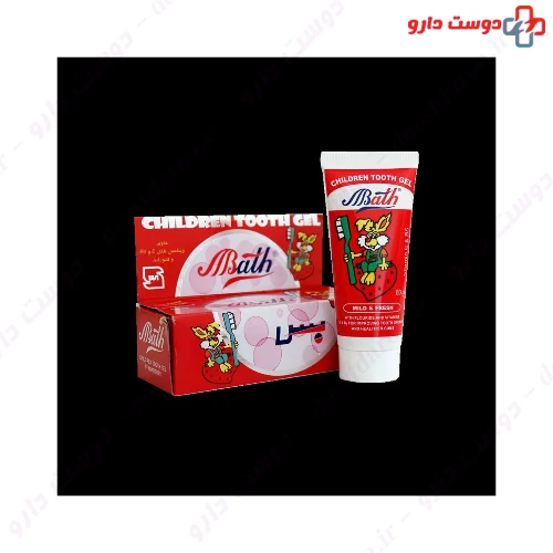 خمیر دندان ژله ای توت فرنگی کودک 80 گرمی بس