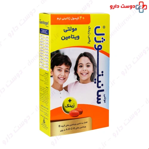 سافت ژل مولتی سانیتوژل پلاس زینک 40 عددی دانا