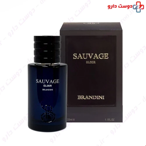 عطر جیبی مردانه مدل Sauvage حجم 33 میلی لیتری برندینی