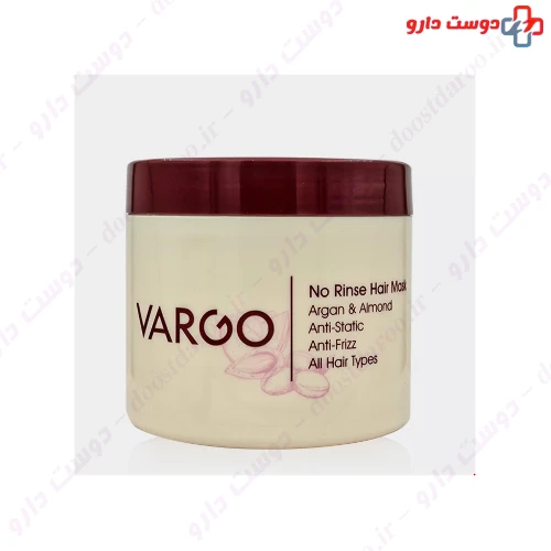 ماسک مو روغن آرگان و بادام درخشان کننده مو400 میلی لیتری وارگو 