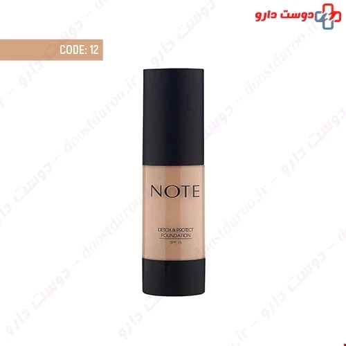 کرم پودر پمپی دتوکس spf 15 کد 12 35 میلی لیتری نوت