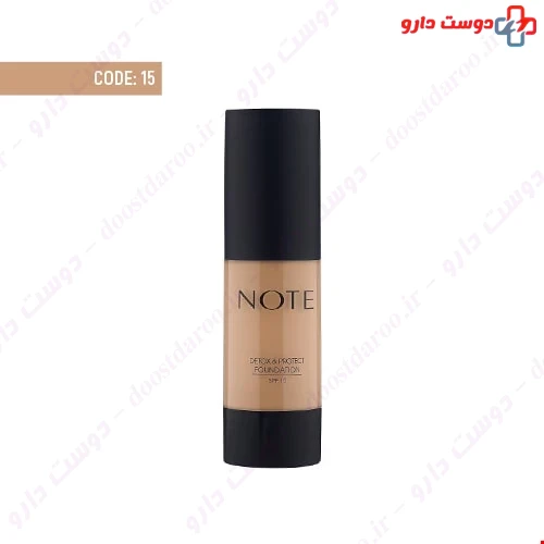 کرم پودر پمپی دتوکس spf 15 کد 15 35 میلی لیتری نوت