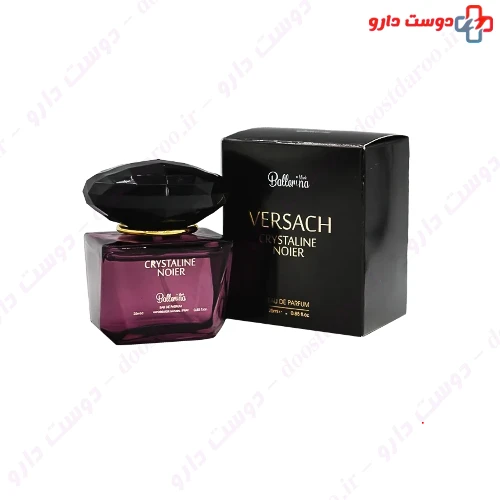 عطر جیبی ورساچ کریستالین نویر Crystaline Noier حجم 30 میلی لیتری بالرینا