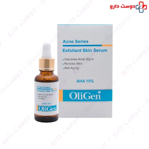 سرم لایه بردار حاوی 15 درصد آلفا هیدروکسی اسید 30 میلی لیتری الی ژن