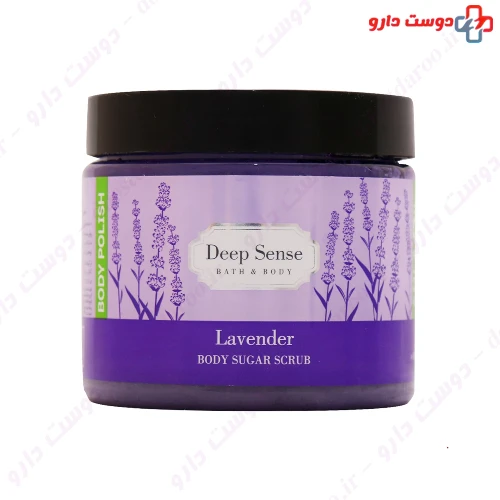 ژل اسکراب شکری بدن لوندر 400 میلی لیتری دیپ سنس