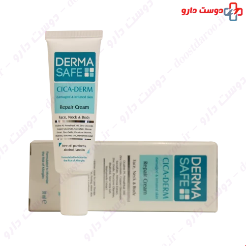 کرم بازسازی کننده پوست سیکا درم مناسب پوست های اسیب دیده و تحریک شده 30 میلی لیتری درماسیف