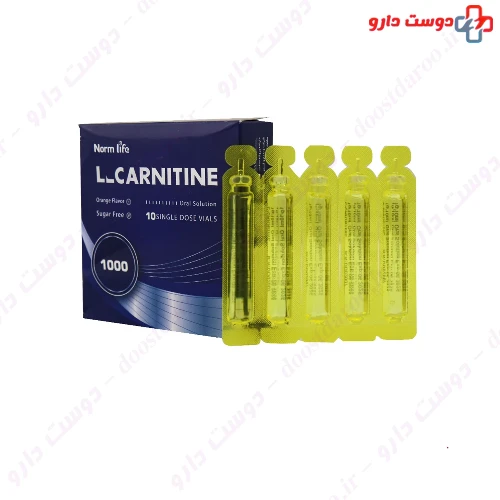ویال خوراکی ال کارنیتین 1000 میلی گرم 10 عددی نورم لایف