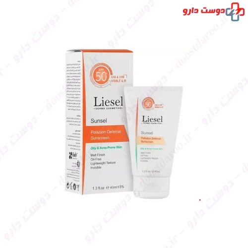 ضدآفتاب بی رنگ سانسل پوست چرب و مستعد جوش 40 میلی لیتری لایسل