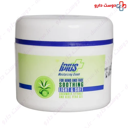 کرم مرطوب کننده حاوی عصاره خیار و ژل آلوئه ورا 150 میلی لیتری آی پلاس