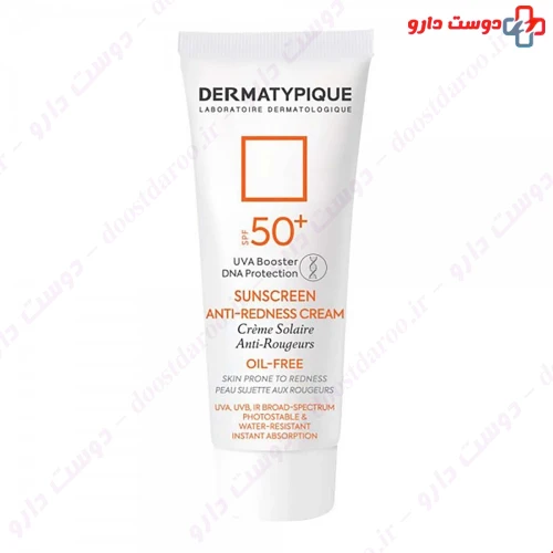 کرم ضد آفتاب پوست قرمز و حساس SPF50 بی رنگ 40 میلی لیتری درماتیپیک