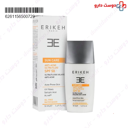 فلوئید ضد آفتاب و ضدجوش SPF50 50 میلی لیتری اریکه