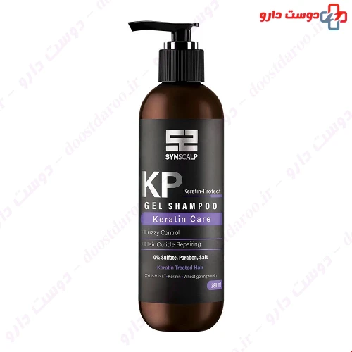 ژل شامپو فاقد سولفات موهای کراتینه KP 280 میلی لیتری ساین اسکین