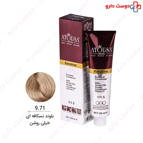 رنگ مو رویال سری نسکافه ای 120 میلی لیتری آتوسا