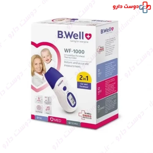 دماسنج لیزری مادون قرمز گوش و پیشانی مدل WF1000 بی ول