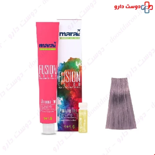 رنگ مو بدون آمونیاک رنگ یاس بنفش شماره 7.109 فیوژن 100 میلی لیتری مارال