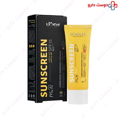 کرم ضد آفتاب SPF55 آقایان 50 میلی لیتری سی گل