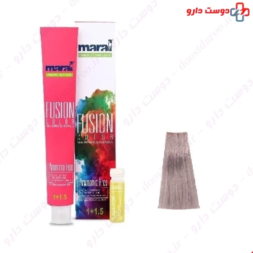 رنگ مو بدون آمونیاک رنگ ابریشمی شماره 9.852 فیوژن 100 میلی لیتری مارال