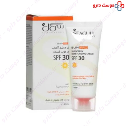 کرم ضد آفتاب مرطوب کننده SPF30 40 میلی لیتری سی گل