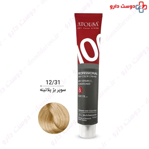 رنگ مو سری بژ 100 میلی لیتری آتوسا