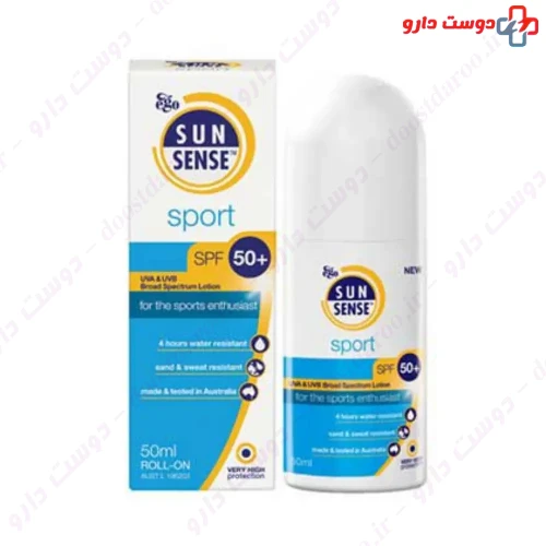 کرم ضدآفتاب سان سنس اسپرت SPF50 50 میلی لیتری ایگو