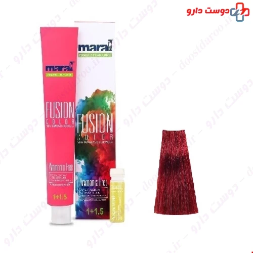 رنگ مو بدون آمونیاک رنگ ردولوت شماره 6.699 فیوژن 100 میلی لیتری مارال