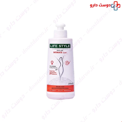 ژل بهداشتی شستشوی بانوان حاوی عصاره انار و آلوئه ورا 200 میلی لیتری لایف استایل