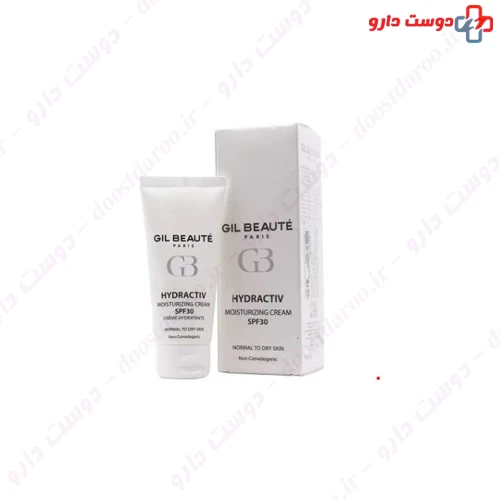 کرم مرطوب کننده ضد آفتاب SPF30 هیدرا اکتیو مناسب پوست نرمال تا خشک 40 میلی لیتری ژیل بوته