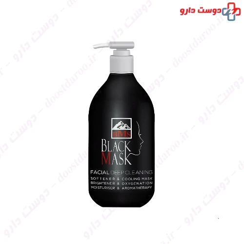 ماسک لایه برداری صورت بلک 300 میلی لیتری بی ام اس