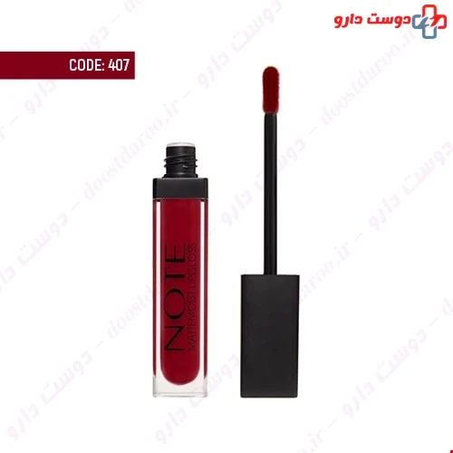 رژلب مایع مات و آبرسان کد 407 6 میلی لیتری نوت