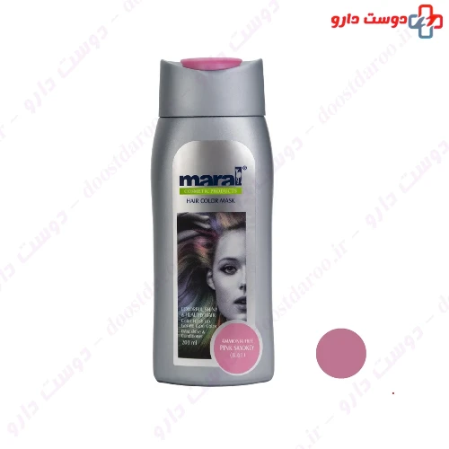 شامپو رنگساژ شماره 8.61 رنگ صورتی اسموکی 200 میلی لیتری مارال
