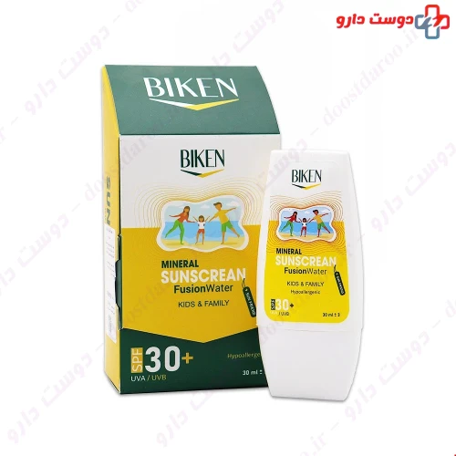 ضد آفتاب کودک فیوژن واتر SPF30 حجم 30 میلی لیتری بیکن