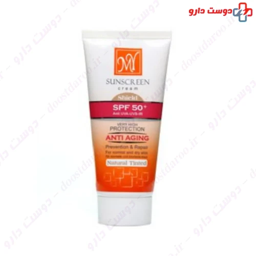 کرم ضد آفتاب ضدچروک بژ طبیعی SPF50 50 میلی لیتری مای