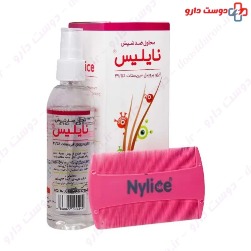 محلول ضد شپش نایلیس 100 میلی لیتری کیمیا کالای رازی