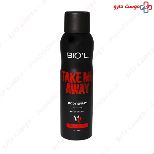 اسپری بدن مردانه مدل Take Me Away حجم 150 میلی لیتری بیول
