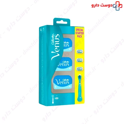 خود تراش ونوس اسموس به همراه 3 یدک ژیلت
