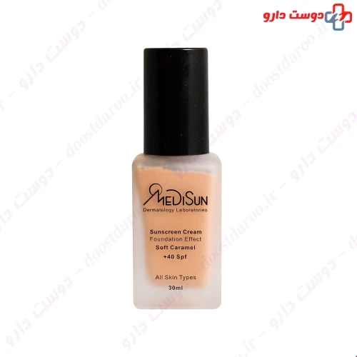 کرم پودر شیشه ای +SPF ۴۰ انواع پوست ۳۰ میلی لیتری مدیسان