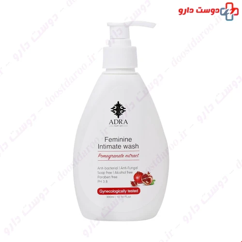 ژل بهداشتی بانوان حاوی عصاره انار 300 میلی لیتری آدرا
